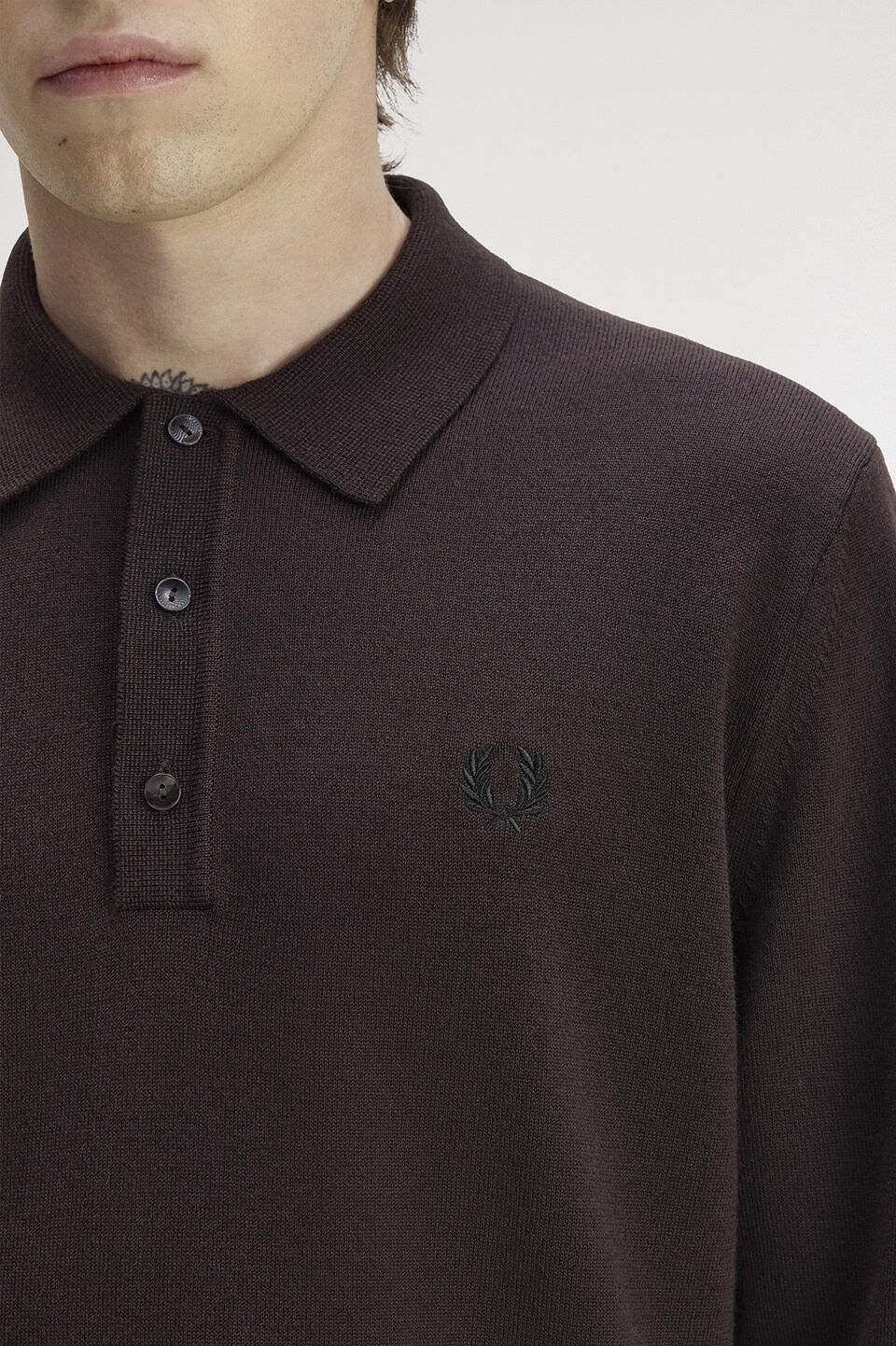 FRED PERRY 「FRED PERRY／CLASSIC KNITTED SHIRT／長袖ニットポロシャツ」|ポロシャツ|