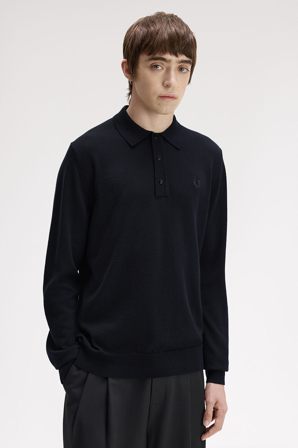 FRED PERRY 「FRED PERRY／CLASSIC KNITTED SHIRT／長袖ニットポロシャツ」|ポロシャツ|