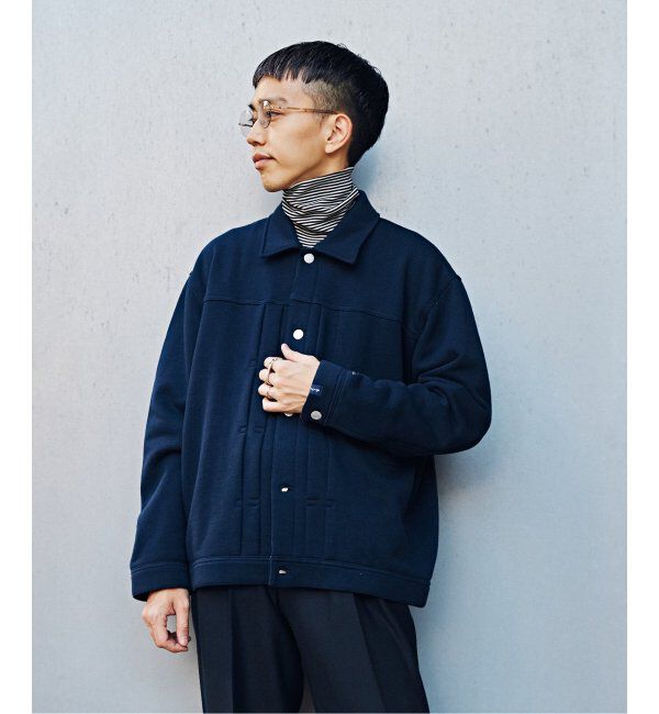 EDIFICE「【LOOPWHEELER for LOWERCASE &times; POGGYTHEMAN】別注 スウェット トラッカージャケット」|その他|