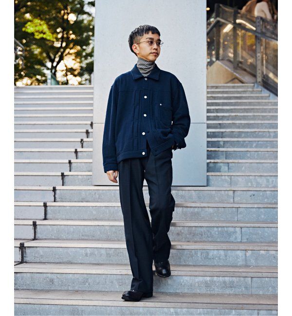 EDIFICE「【LOOPWHEELER for LOWERCASE &times; POGGYTHEMAN】別注 スウェット トラッカージャケット」|その他|