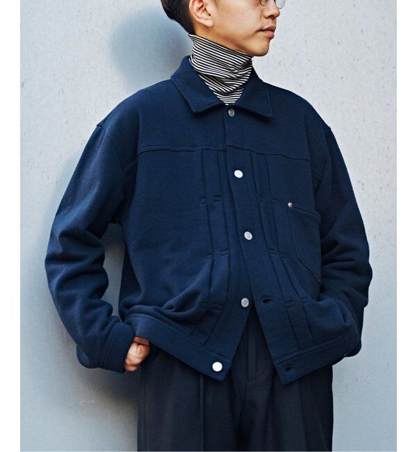 EDIFICE「【LOOPWHEELER for LOWERCASE &times; POGGYTHEMAN】別注 スウェット トラッカージャケット」|その他|
