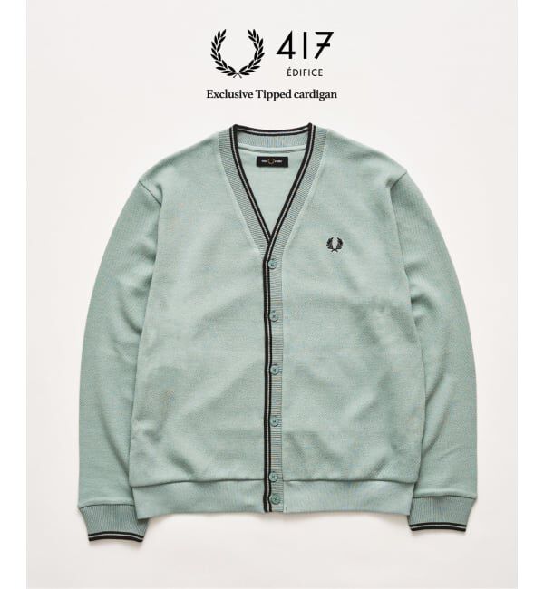 417 EDIFICE「FRED PERRY / フレッドペリー 417別注 ティップドカーディガン」|カーディガン|