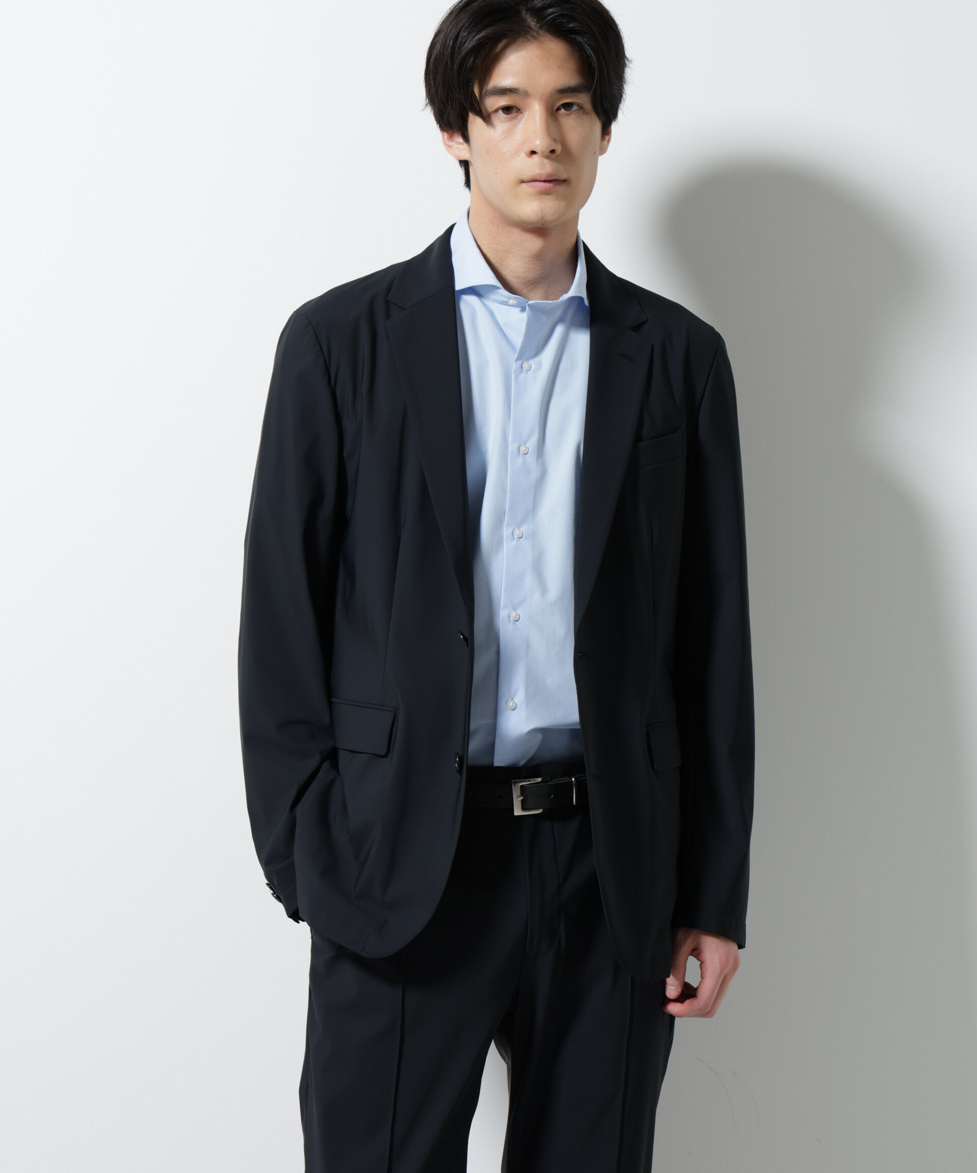 NANO universe「｢N JACKET PREMIUM｣ｸｰﾙﾀｯﾁ4WAYｽﾄﾚｯﾁｼﾞｬｹｯﾄ撥水(ｾｯﾄｱｯ 」|スーツ|
