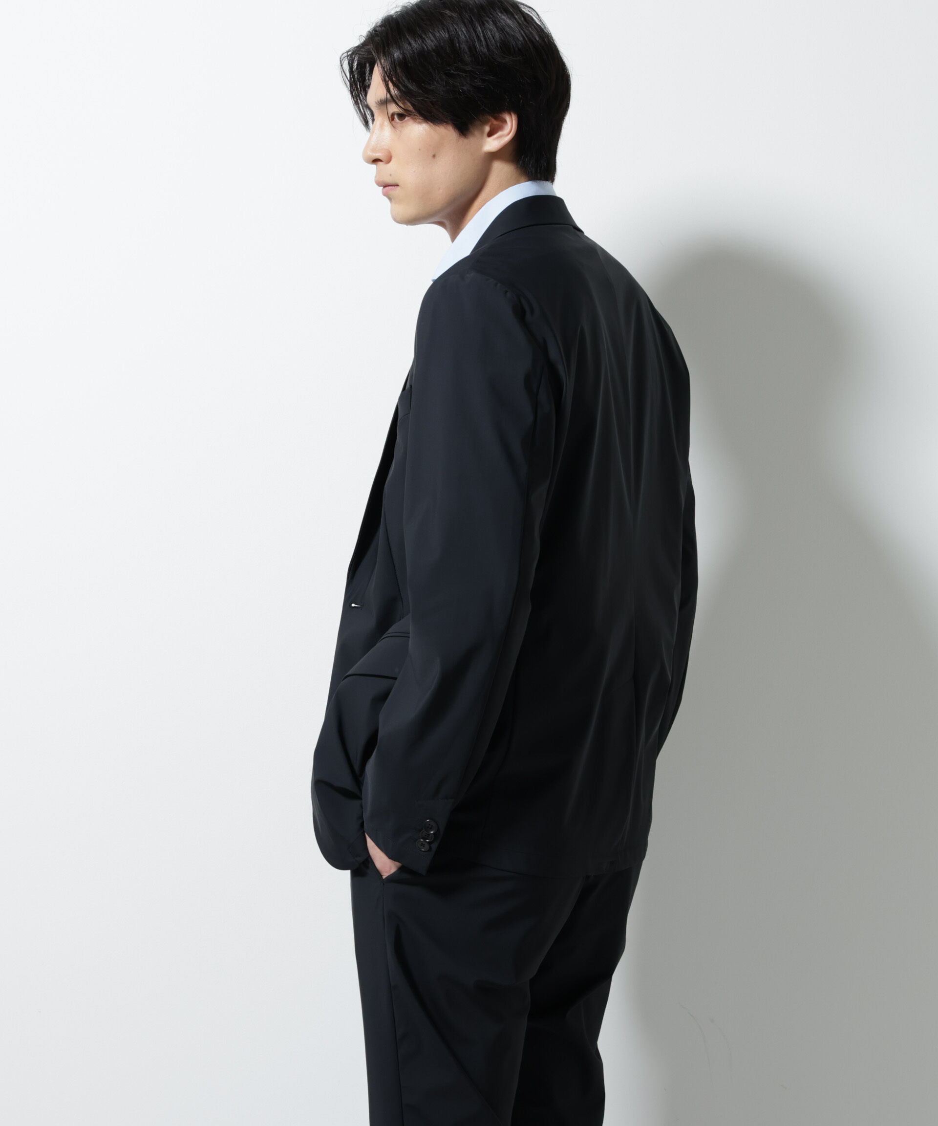 NANO universe「｢N JACKET PREMIUM｣ｸｰﾙﾀｯﾁ4WAYｽﾄﾚｯﾁｼﾞｬｹｯﾄ撥水(ｾｯﾄｱｯ 」|スーツ|