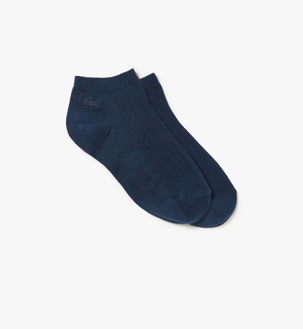 LACOSTE「レディースリブニットアンクルソックス 22-24cm」|ソックス|