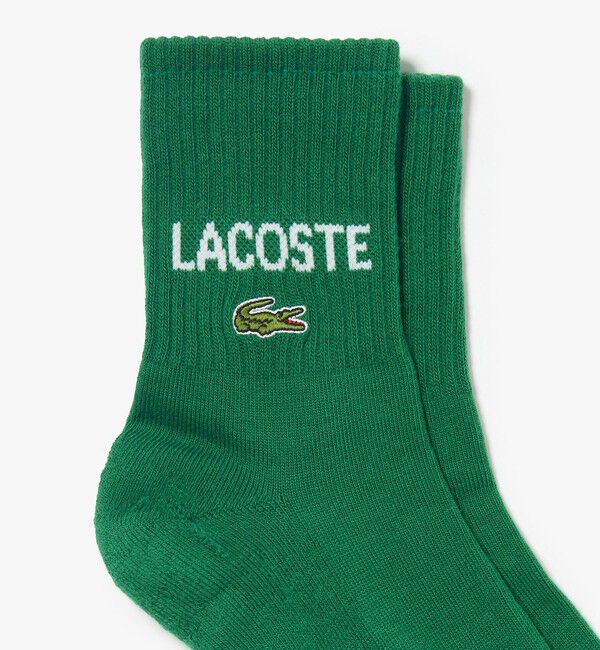 LACOSTE「アメリカンリブロゴレディースショートクルーソックス 22-24cm」|ソックス|