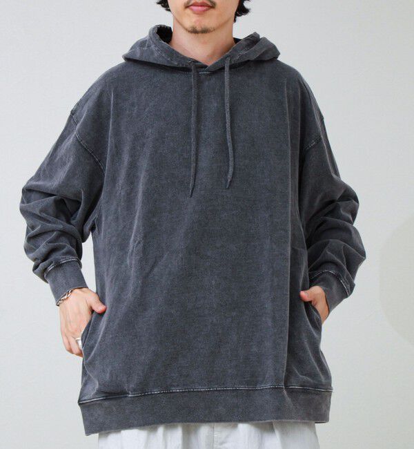 GLOSTER「【ロンT以上、パーカー未満】ケミカル加工 フードロンT」|パーカー|