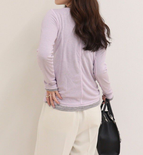 fredy emue「ウールブレンドシアーテレコロンTシャツ」|Tシャツ・カットソー|