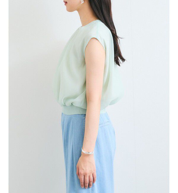 VIS「【接触冷感】楊柳シアードッキングカットプルオーバー」|Tシャツ・カットソー|