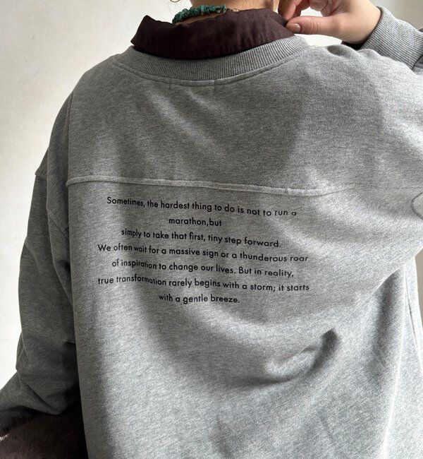  「【WEB限定】バックロゴハーフジッププルオーバー」|Tシャツ・カットソー|