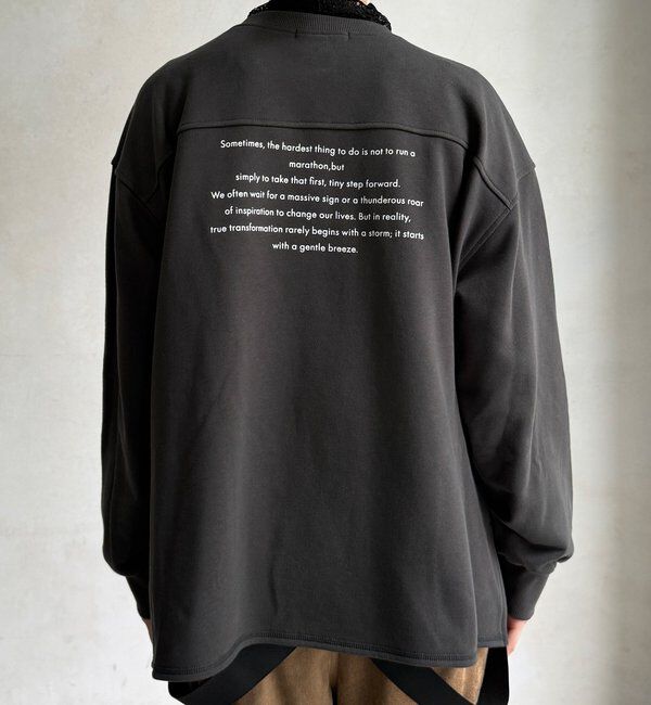  「【WEB限定】バックロゴハーフジッププルオーバー」|Tシャツ・カットソー|