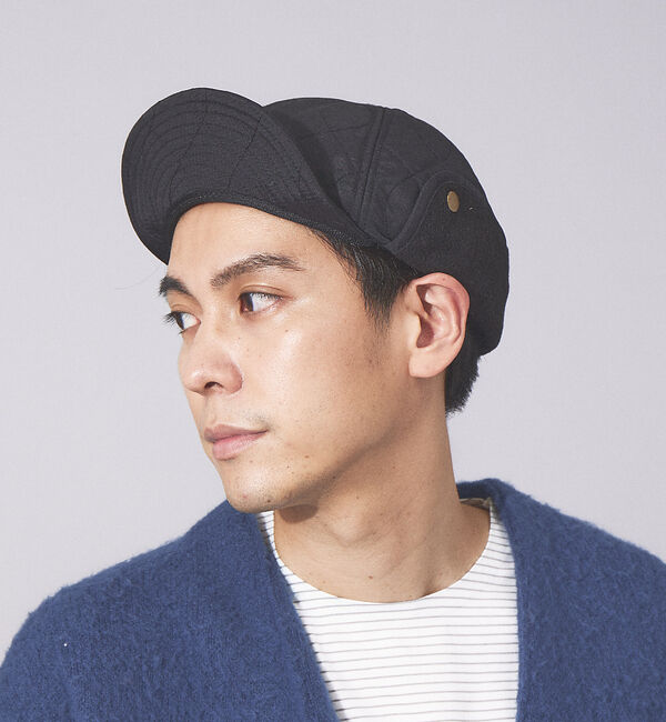 ABAHOUSE「【RUBEN/ルーベン】EARCOVER QULTING CAP/イヤーカバーキ」|その他|ブラック