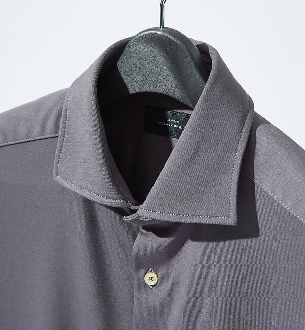 ABAHOUSE「【接触冷感】アイスピケ ストレッチ 半袖シャツ / FLEX SHIRTS」|シャツ・ブラウス|