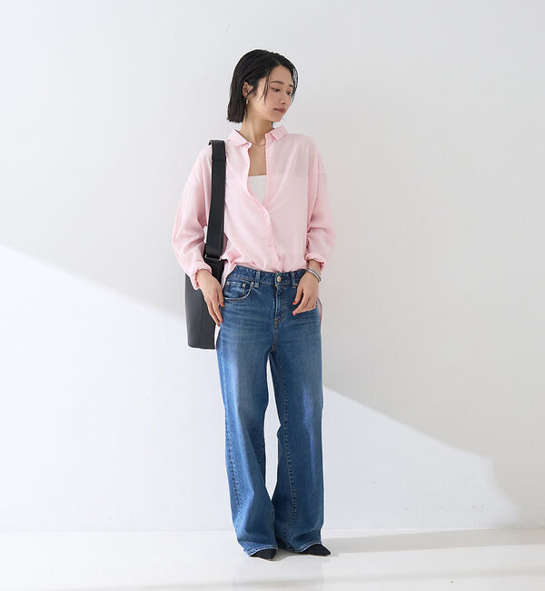 Rouge vif「【新色追加】麻混バックスリットシャツ」|シャツ・ブラウス|