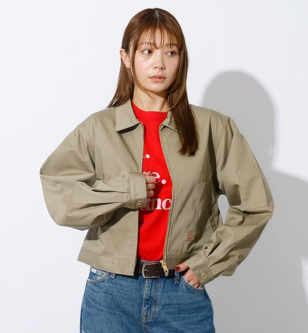 Rouge vif「【Dickies/ディッキーズ】Short Eisenhower Jacket」|ブルゾン・スタジャン|