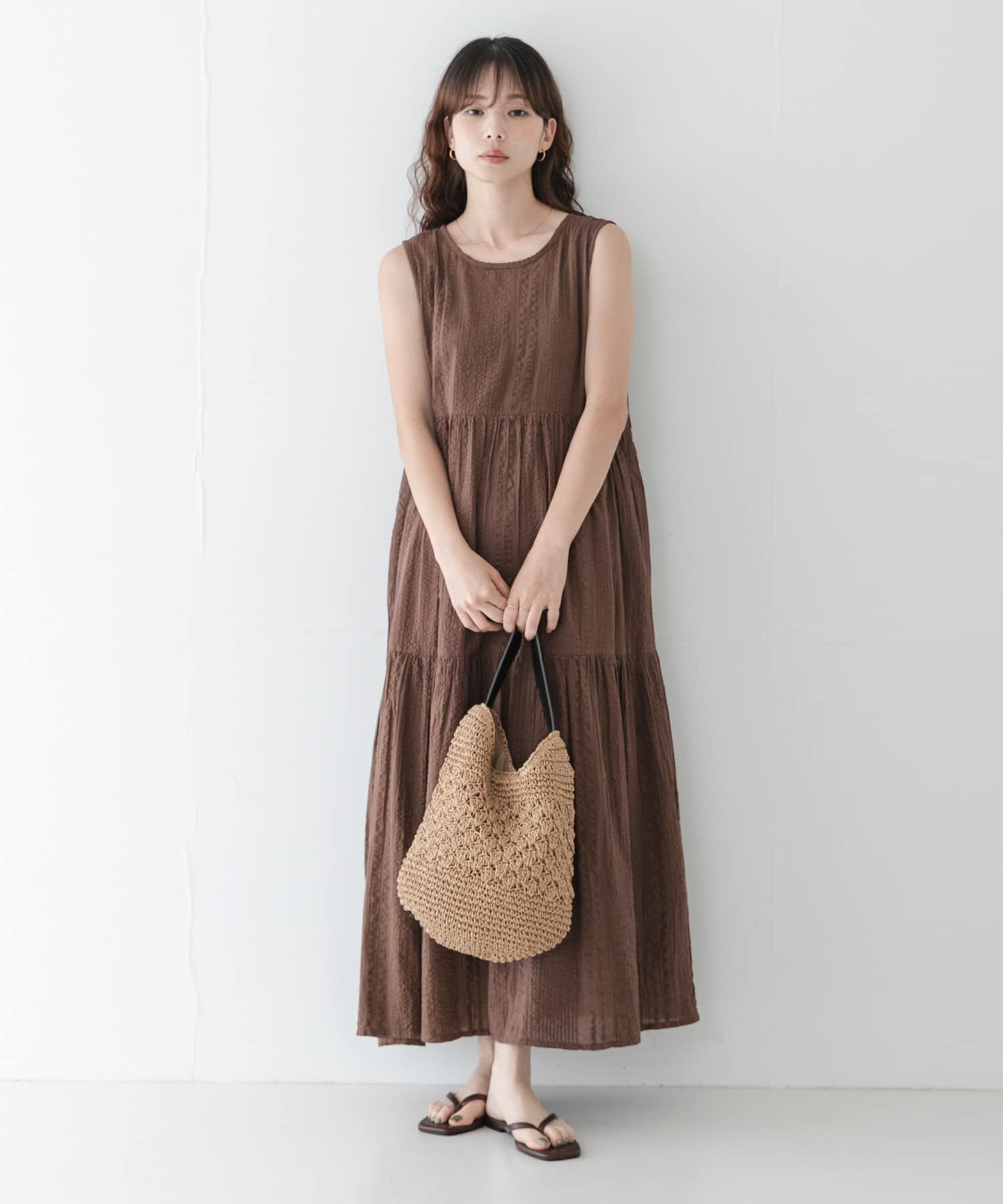 Sonny Label 「コットンティアードサッカーワンピース」|ワンピース|