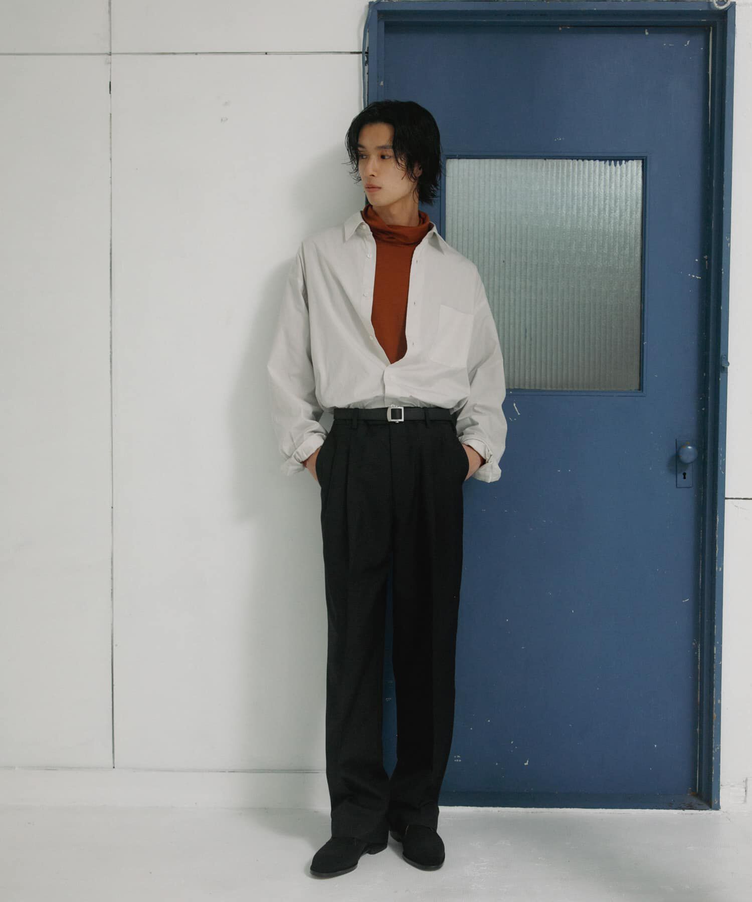 URBAN RESEARCH DOORS「Washable Wool Turtle T-shirts」|Tシャツ・カットソー|
