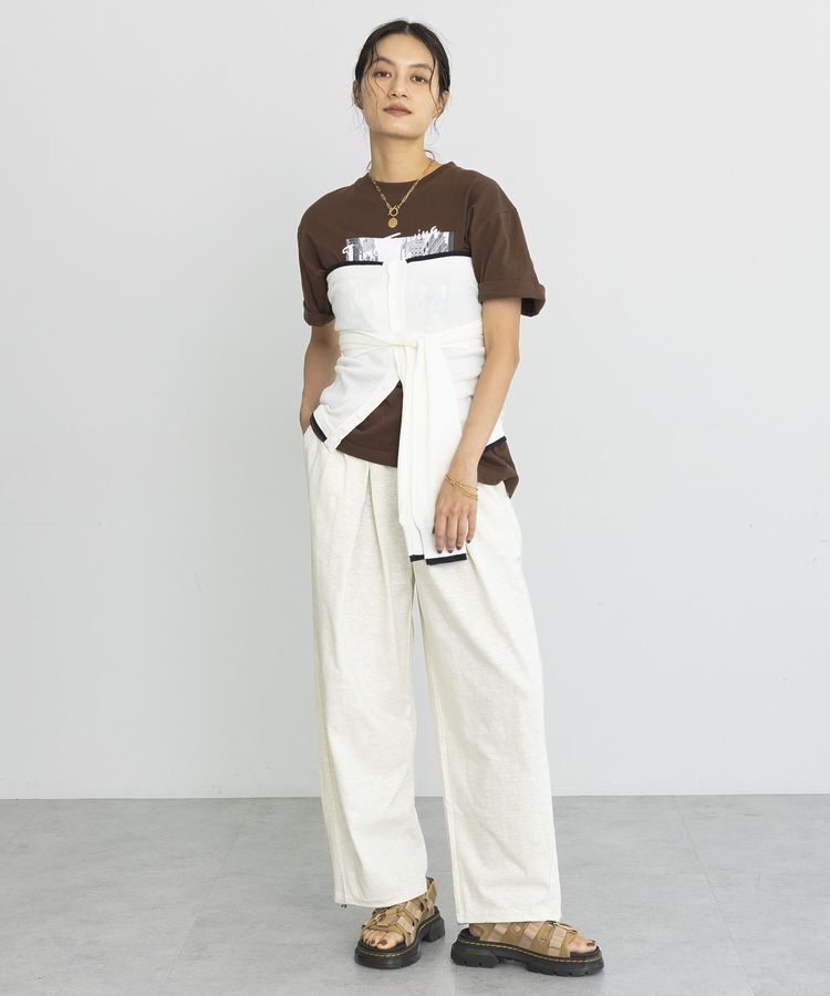GARAGE OF GOOD CLOTHING「【日本製】タックスウェットワイドパンツ」|その他|