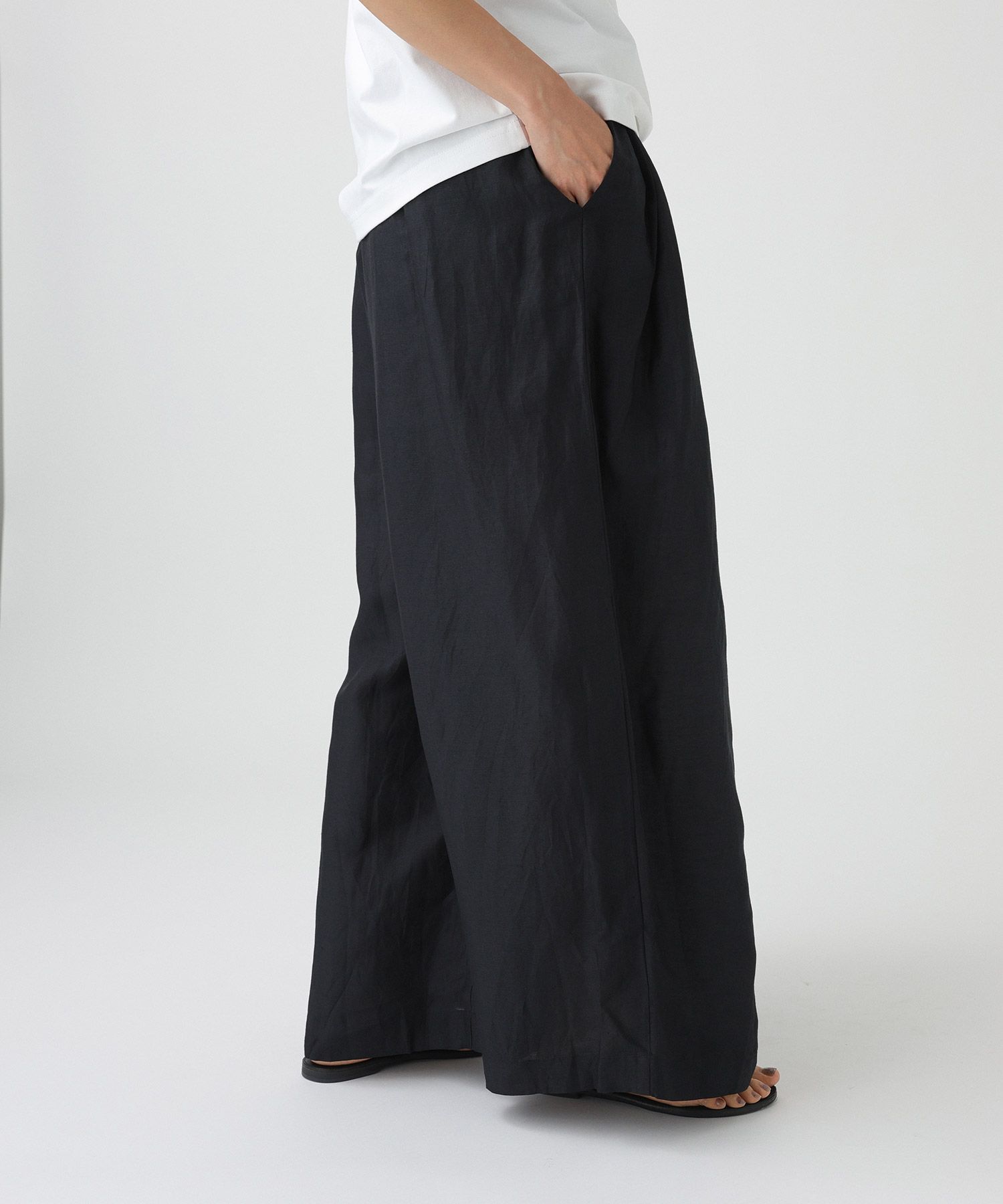 BABYLONE「インドシアーリネンタックパンツ」|その他|