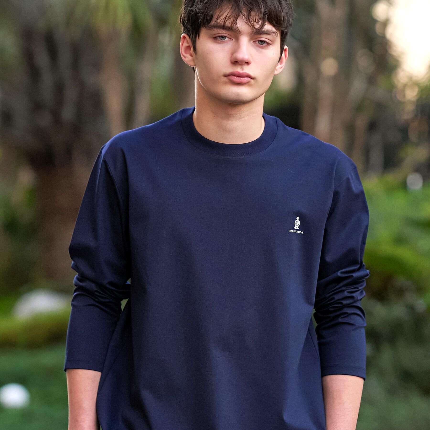 DRESSTERIOR「【接触冷感/UVカット/抗菌防臭/しわ防止】クールデオドラント ロングTシャツ」|Tシャツ・カットソー|