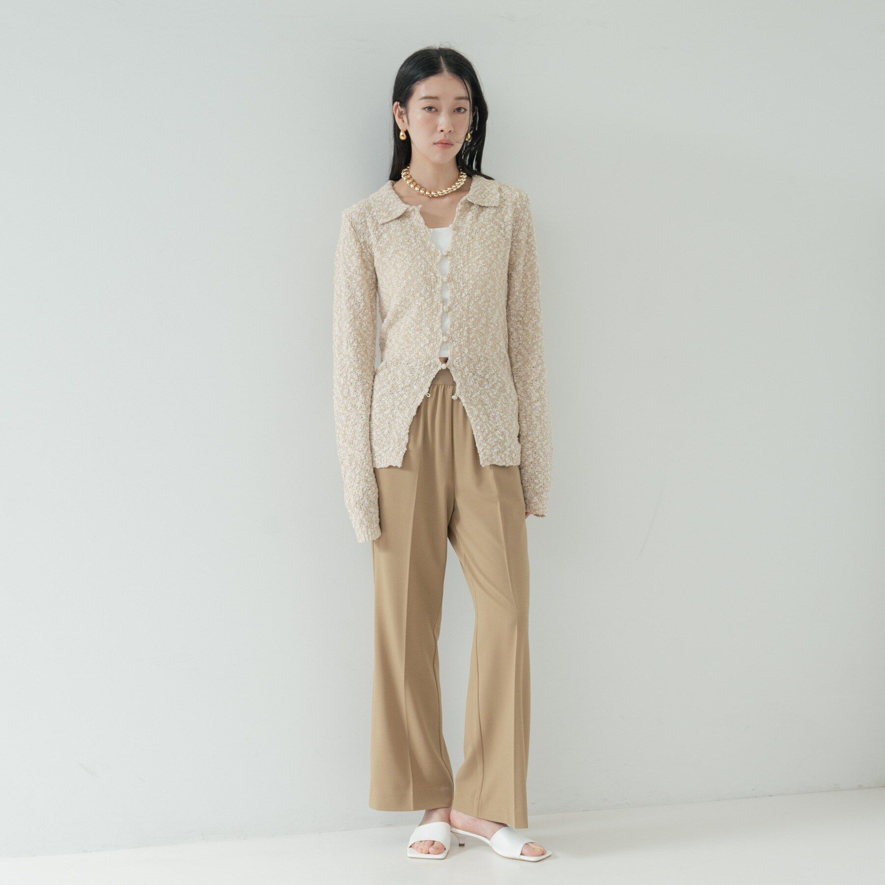 GALLEST「Comfy SET UP｜ストレートフレアパンツ【セットアップ対応／通勤／カセット服／接触冷感／UV」|その他|