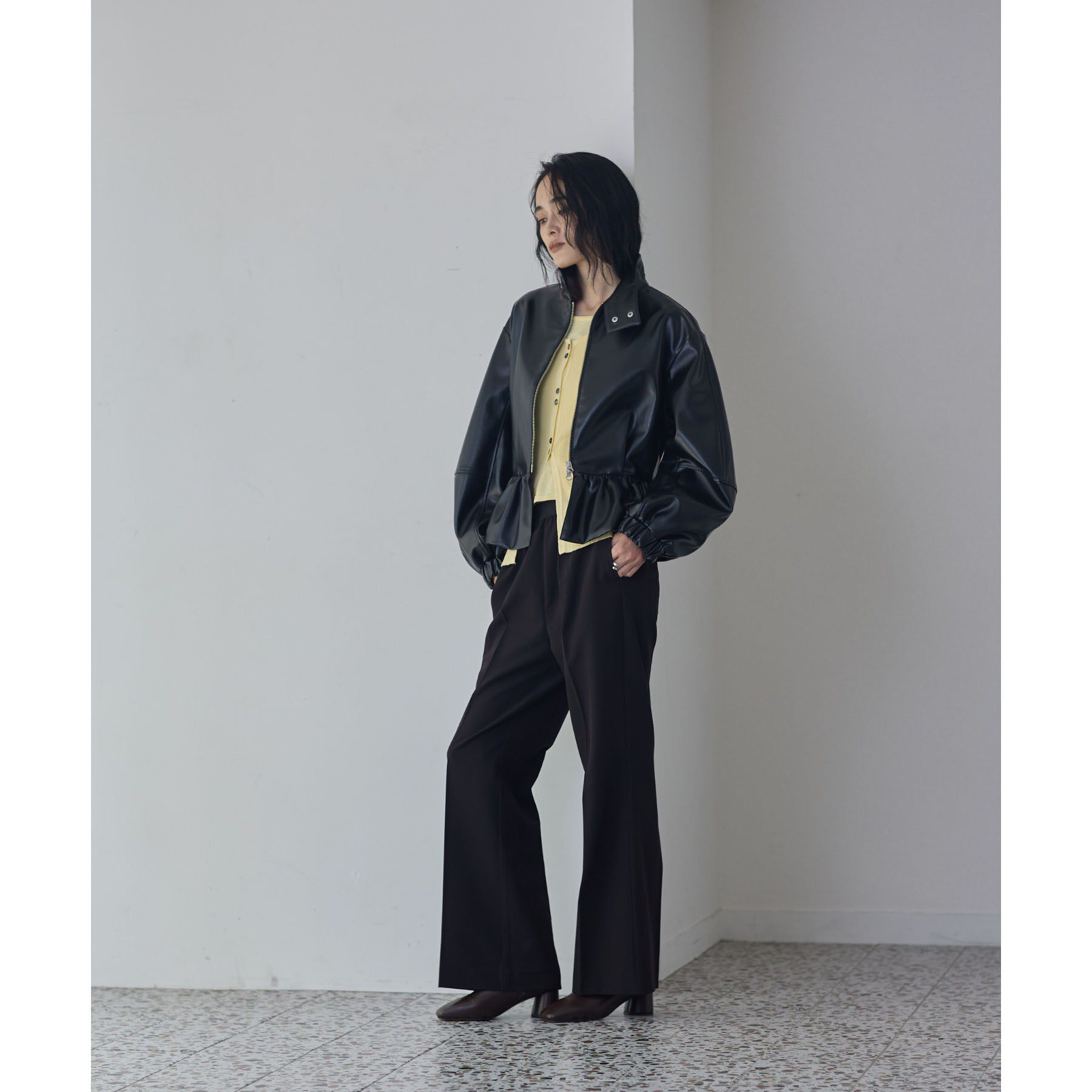 GALLEST「Comfy Slacks｜イージーストレートフレアパンツ【LIVE紹介／上枝みどりさん着用／セットア」|その他|