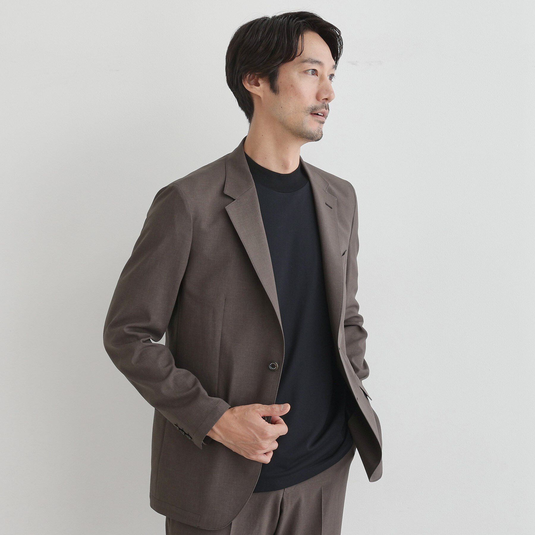 TAKEO KIKUCHI「【COOL CITY WEAR】インドライ天竺モックネック プルオーバー /吸汗速乾」|Tシャツ・カットソー|
