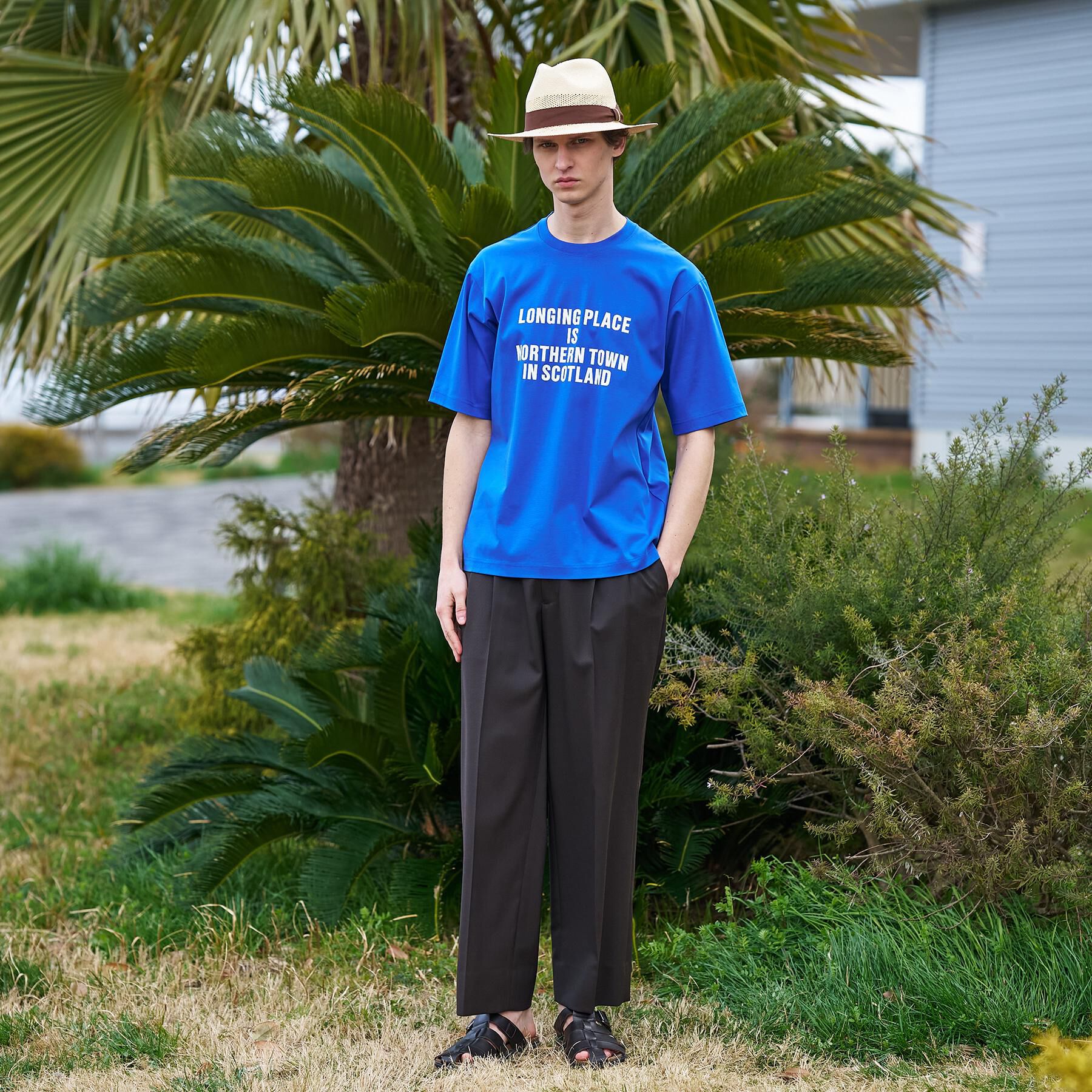 TAKEO KIKUCHI「【BOWLER HAT LABEL】アイスクリアコットン バッククロスピストル 半袖Tシャツ」|Tシャツ・カットソー|