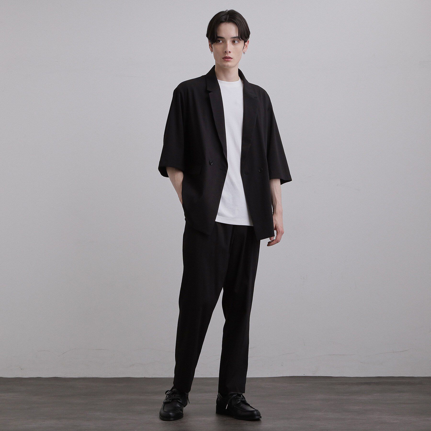 tk.TAKEO KIKUCHI「【接触冷感／UVCUT】COOL PLAYワイドテーパードスラックス」|その他|