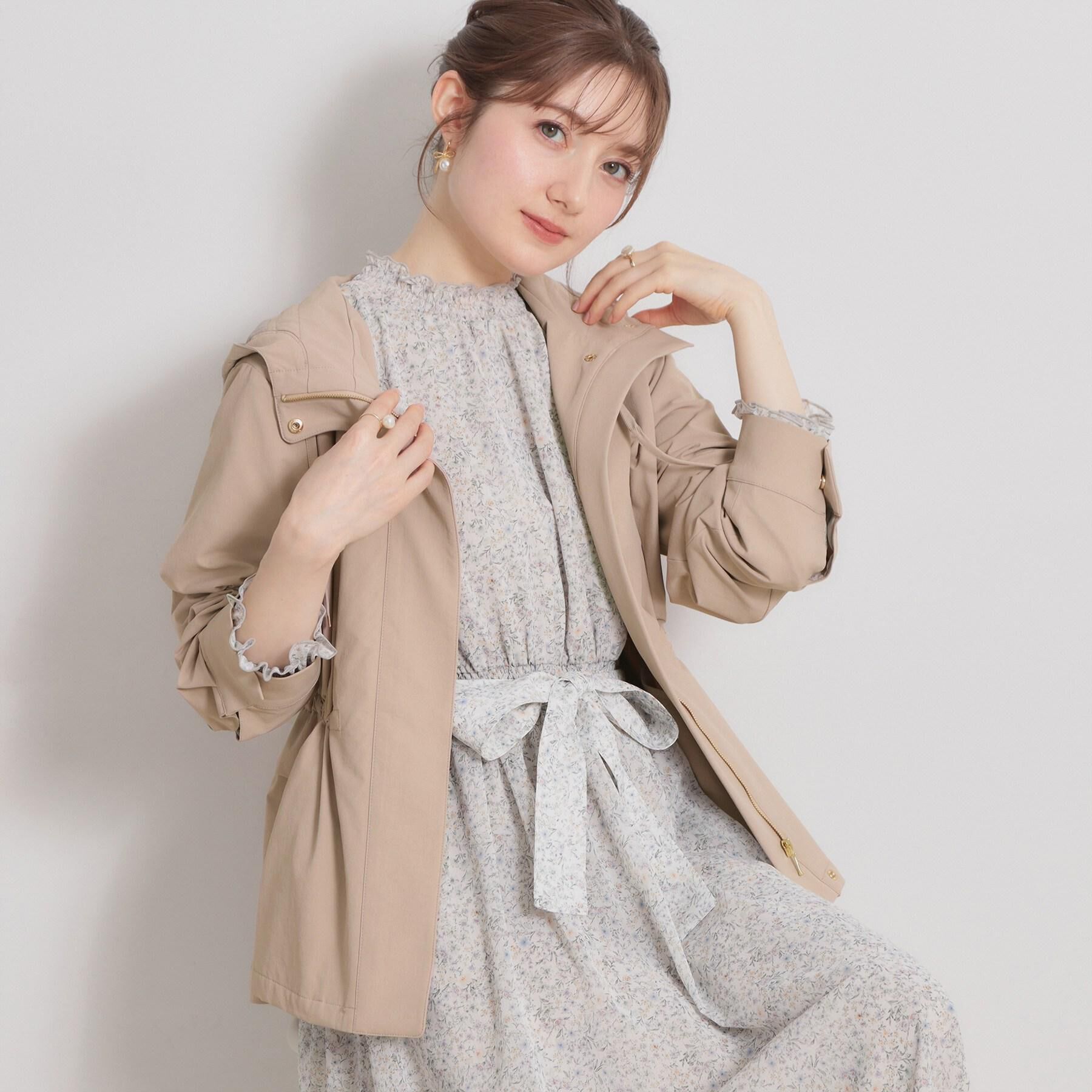 Couture broach「【撥水・洗える】愛されマンパ」|ブルゾン・スタジャン|ピンクベージュ(05