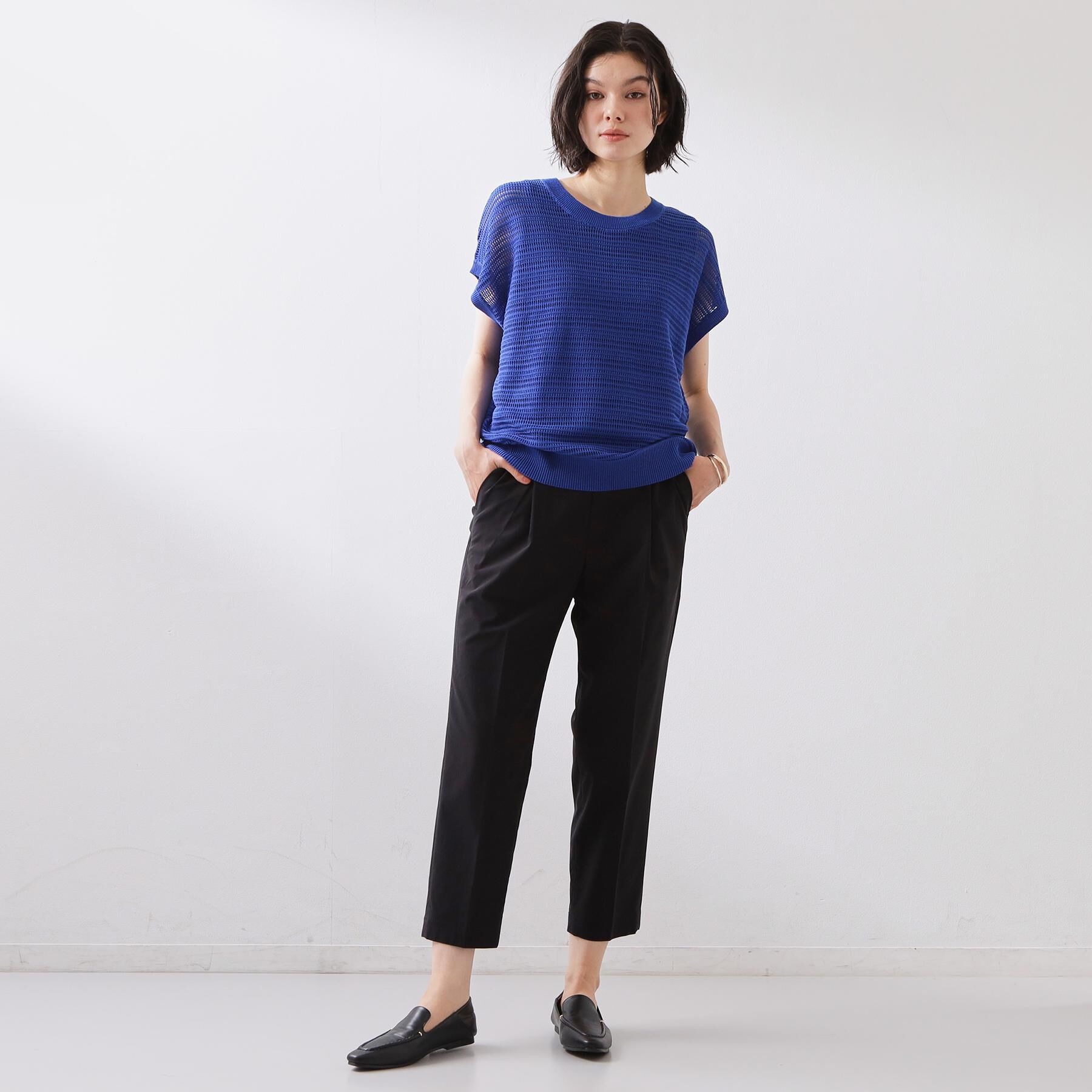 THE SHOP TK「【XS-XL/着丈選べる】細見えストレッチテーパードパンツ」|その他|