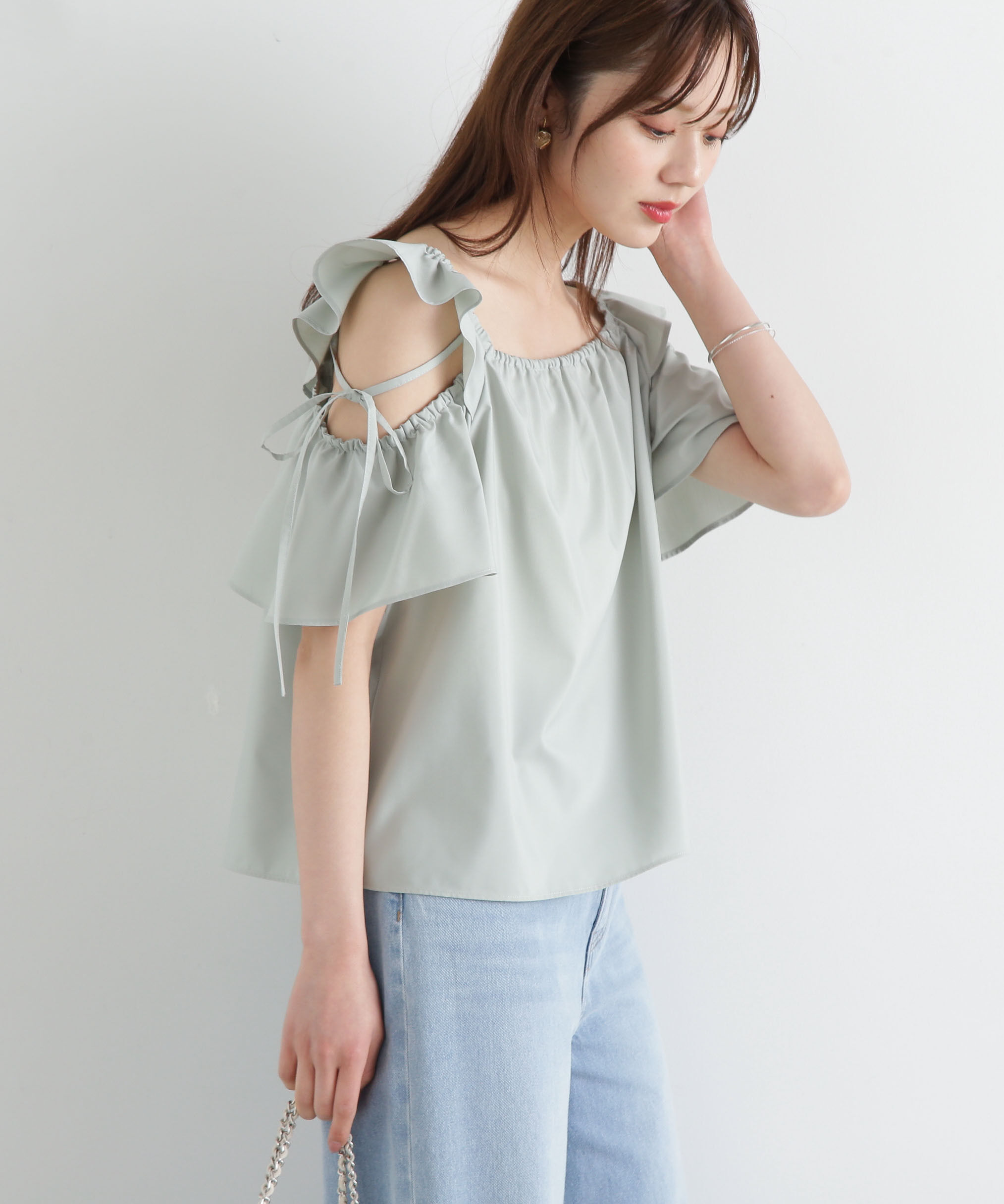 PROPORTION BODY DRESSING「フリルリボンブラウス」|シャツ・ブラウス|