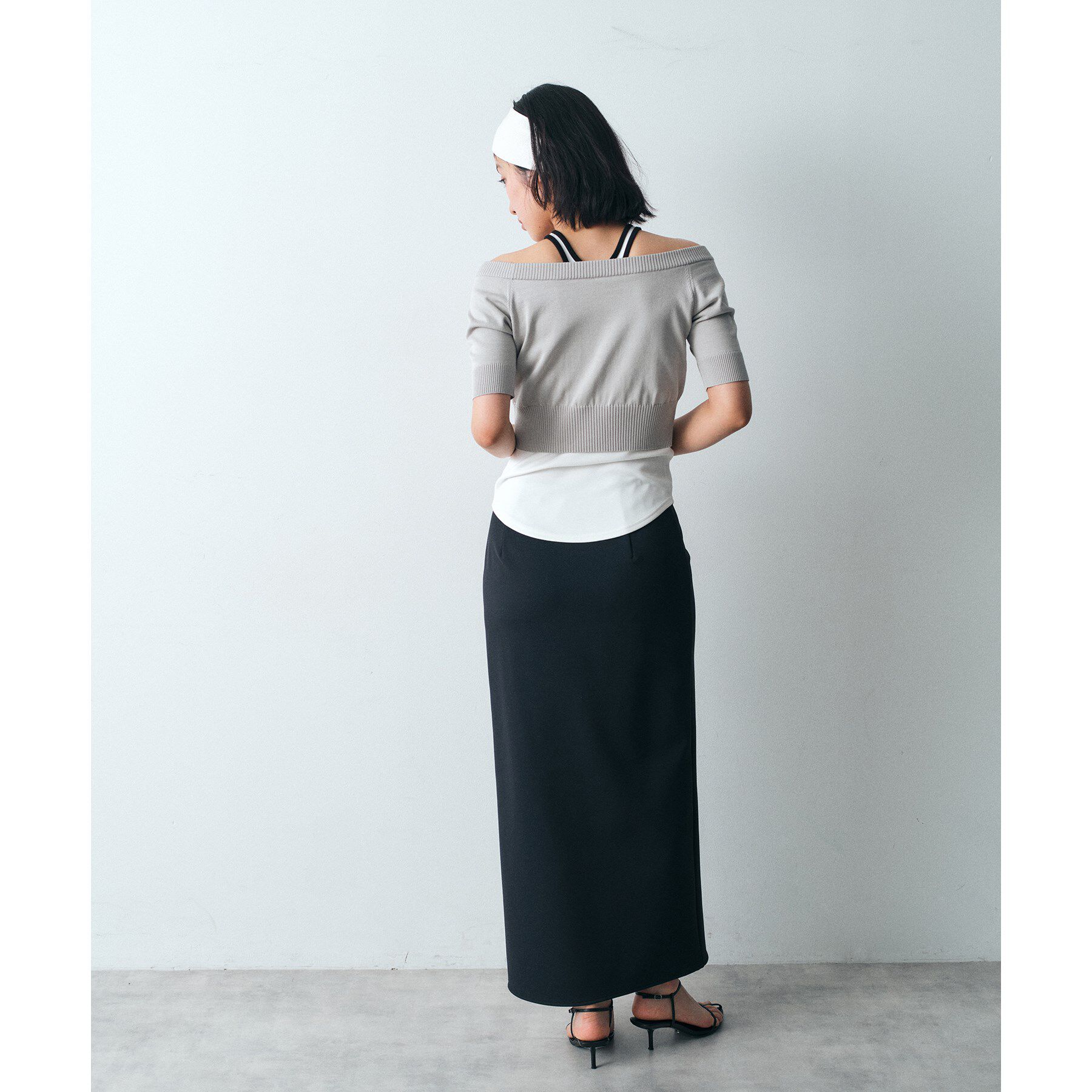 CODE A「slit jersey skirt」|スカート|