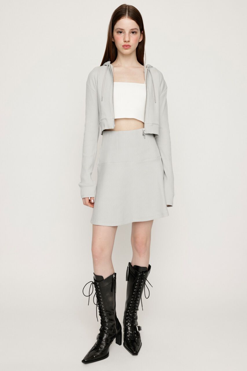 SLY「CROPPED HOODIE FLARE SK 2P」|ワンピース|