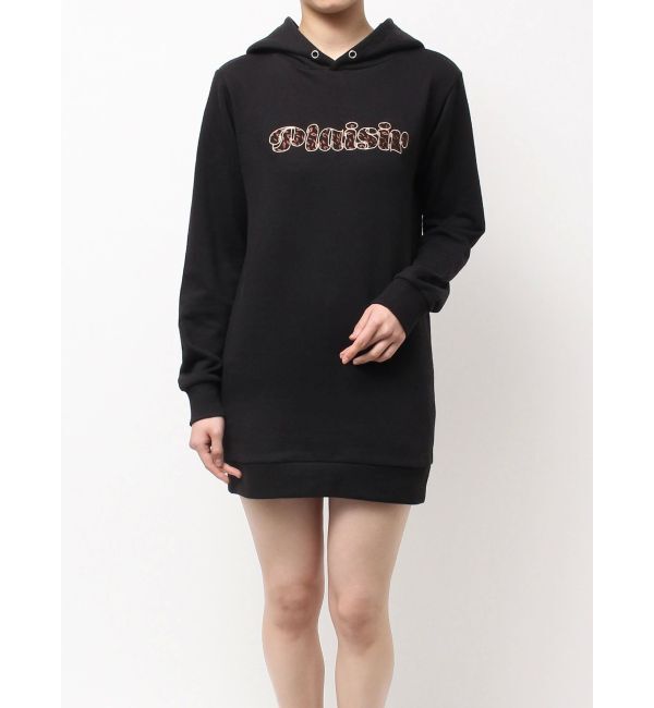 GYDA「Plaisir leopardパーカーワンピース」|ワンピース|