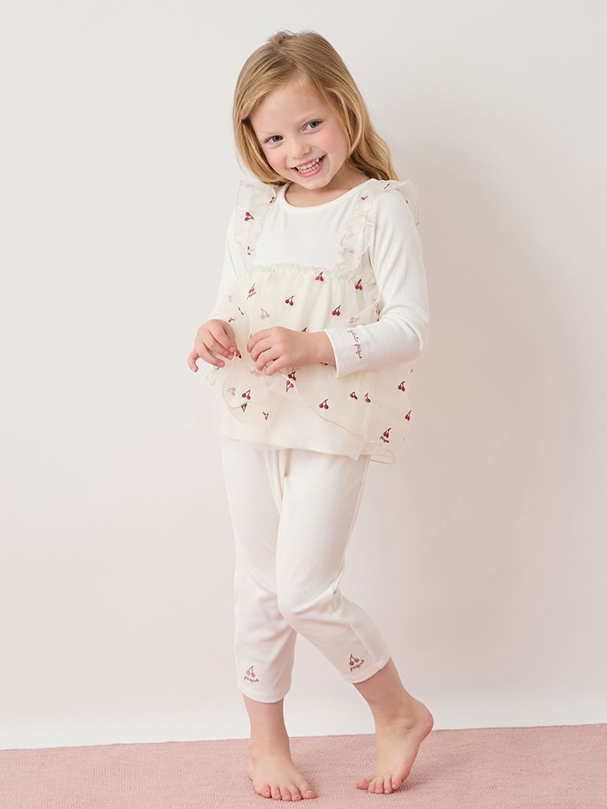 GELATO PIQUE KIDS & BABY「【KIDS】チェリー柄チュールレギンスパンツ」|ルームウェア|