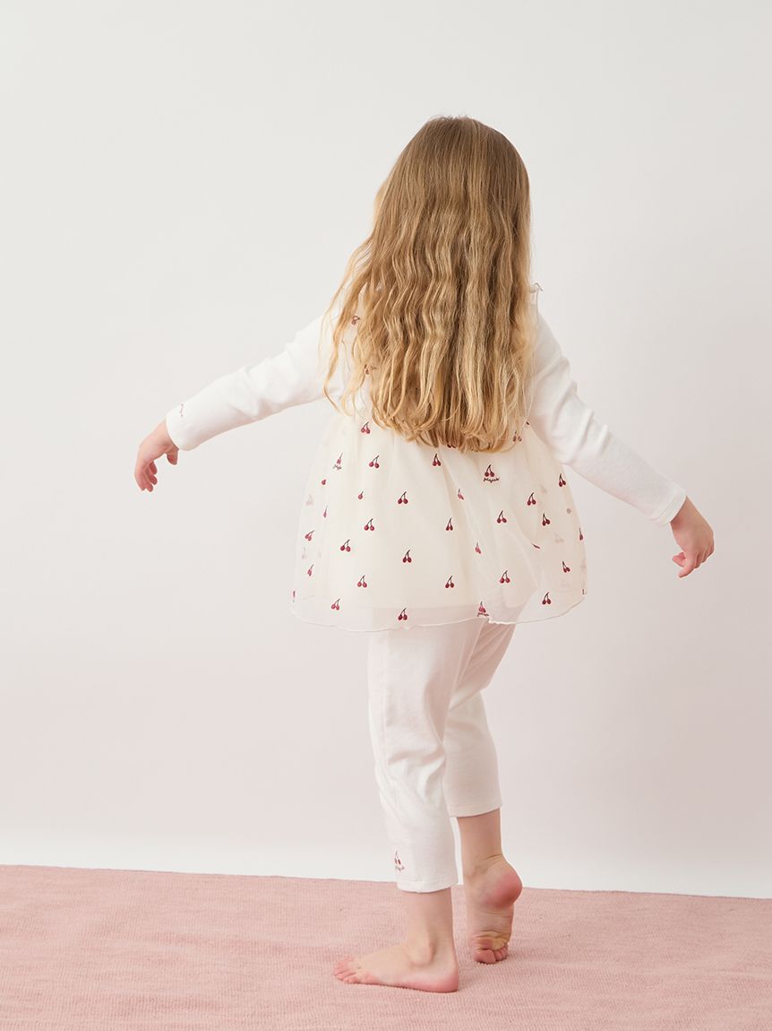 GELATO PIQUE KIDS & BABY「【KIDS】チェリー柄チュールレギンスパンツ」|ルームウェア|