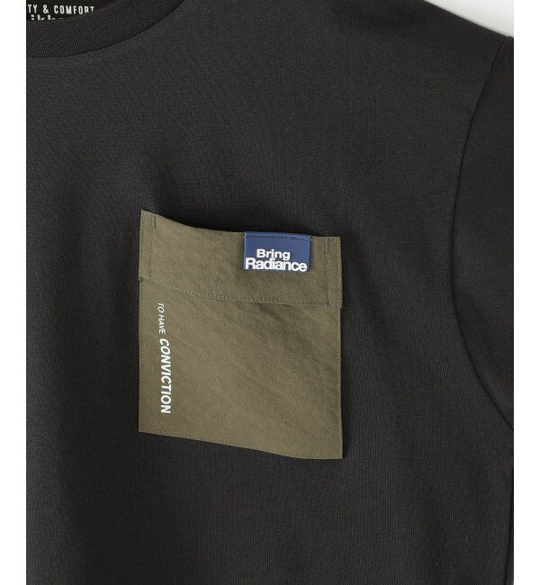 ikka kids「冷感異素材ポケ付きTシャツ（120~160cm）」|Tシャツ・カットソー|