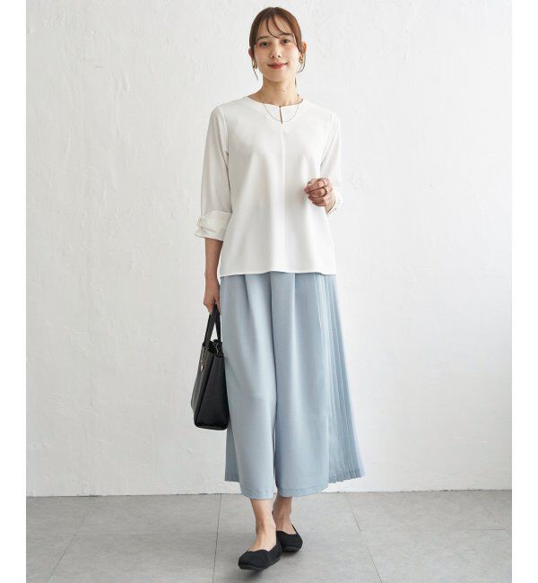 IKKA LOUNGE「冷感さらさらジョーゼットパンツ」|その他|