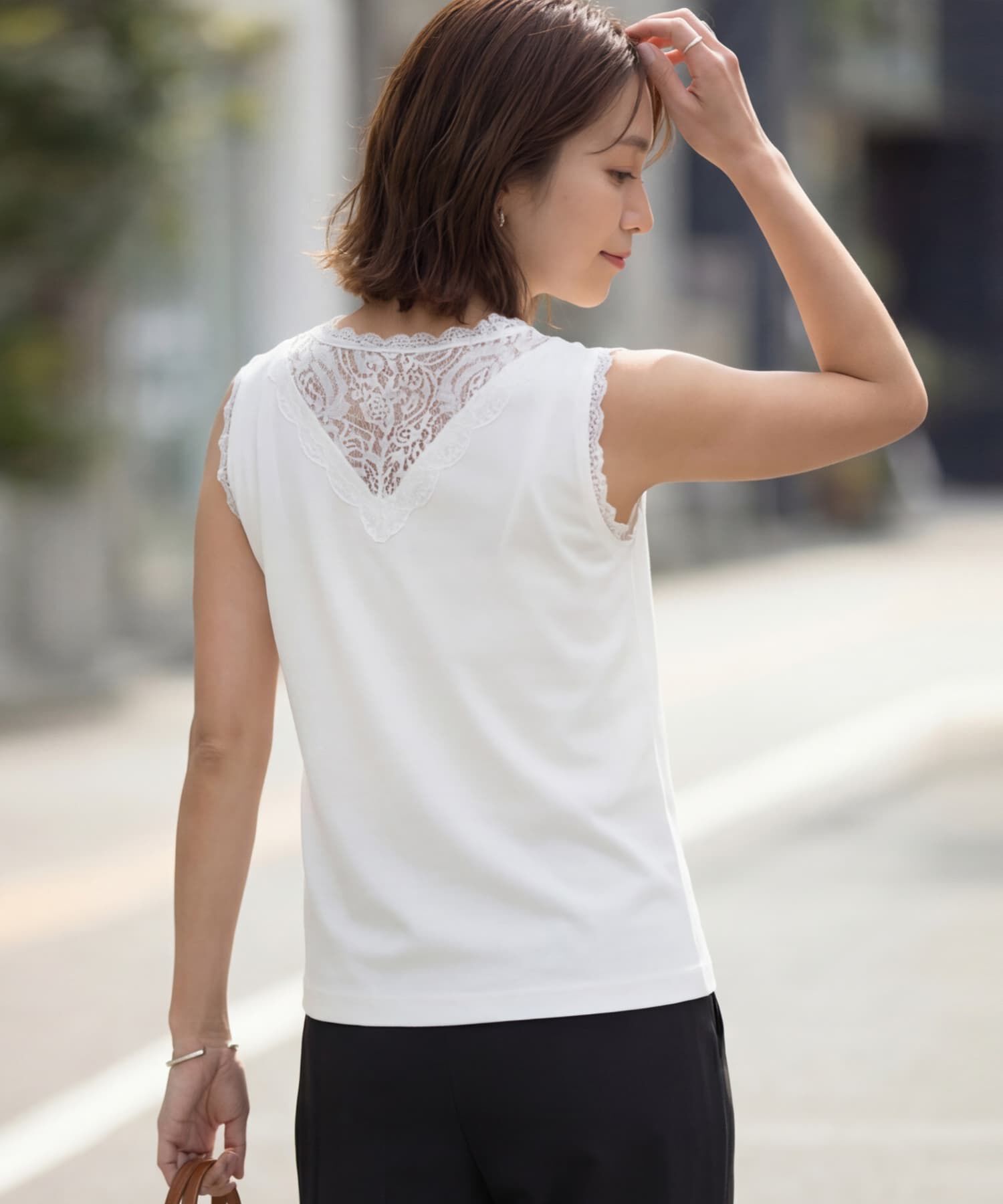 STYLE DELI「【selection】レース張りベアタンクトップ」|タンクトップ|