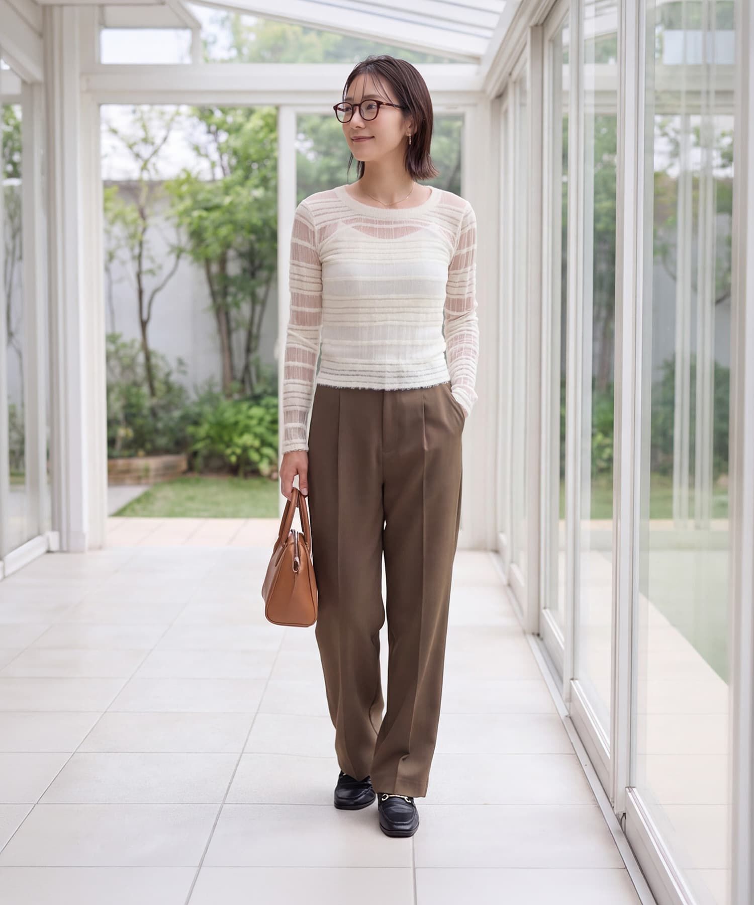STYLE DELI「フェザーボーダーシアートップス」|Tシャツ・カットソー|