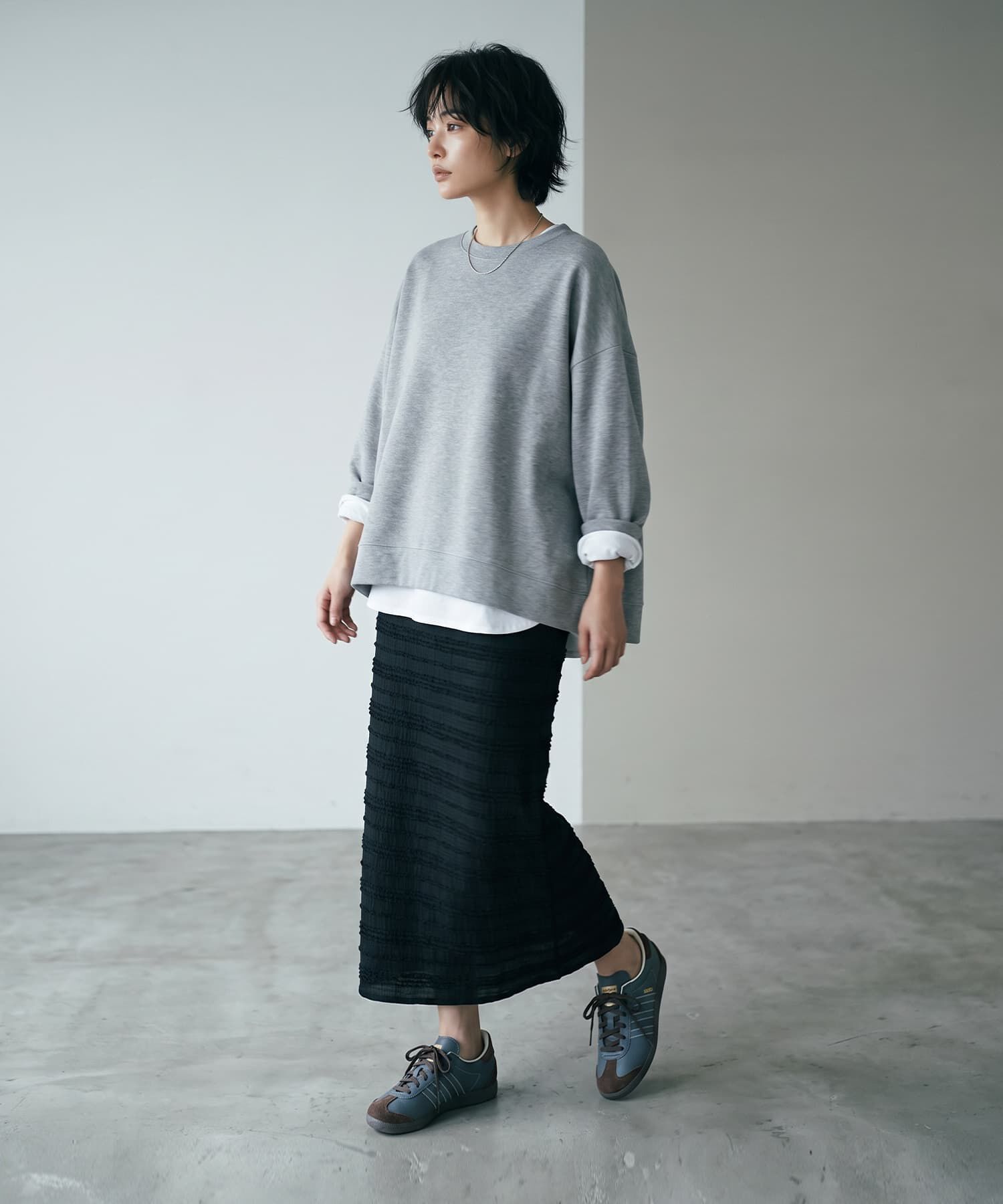STYLE DELI「【BLK001】ポンチオーバーサイズプルオーバー」|プルオーバー|