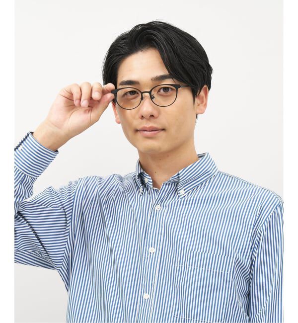  「ボストン型 跳ね上げ式メガネ | メガネの上から ズレ落ち防止 伊達メガネ ユニセックス レンズ交換券付」|メガネ|