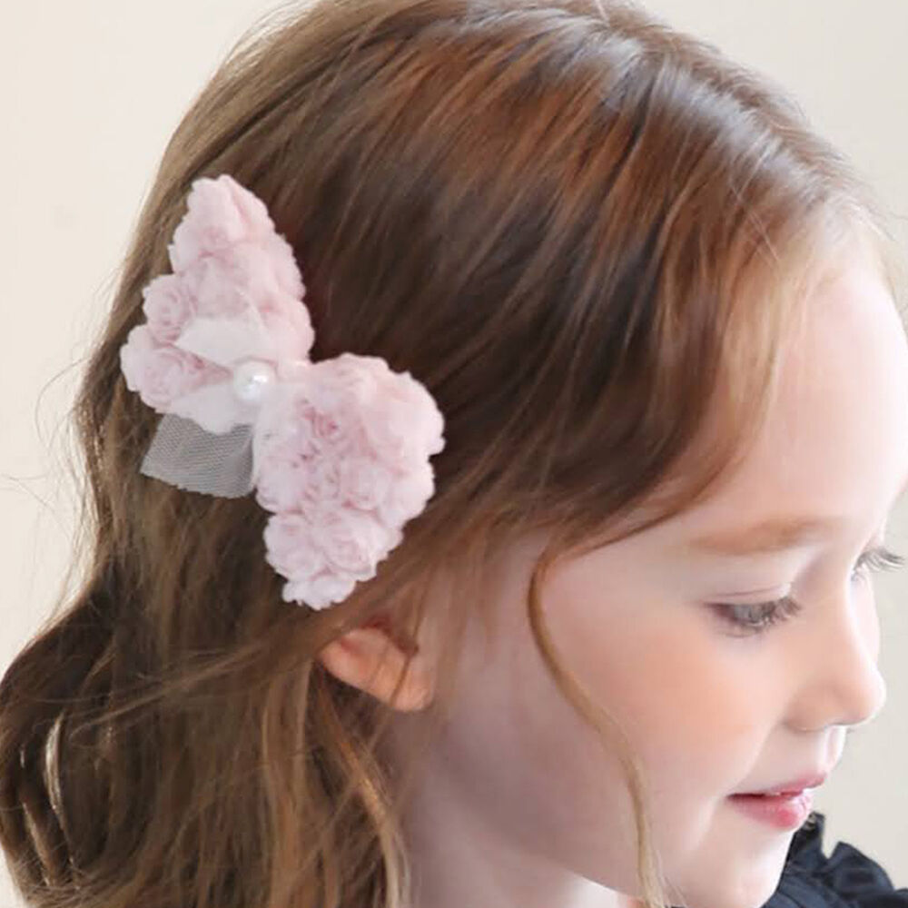 BACKYARD FAMILY「RORA ヘアクリップ 通販 ローラ エリン ヘアークリップ ヘアアクセサリー 髪飾り キッズ」|その他|ピンク1