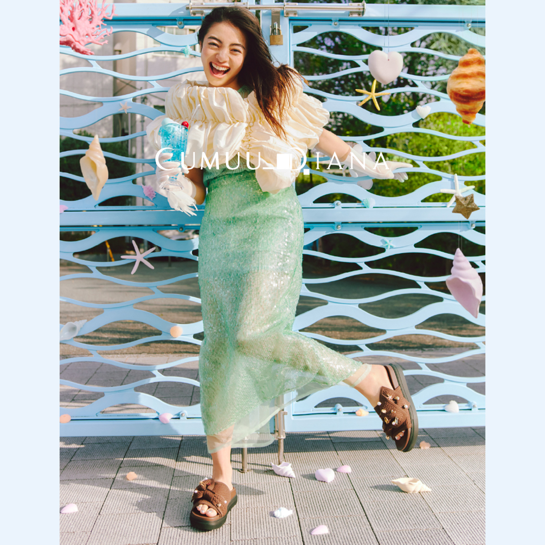 ハッピーオーラたっぷり☆「CUMUU_DIANA」のサンダル