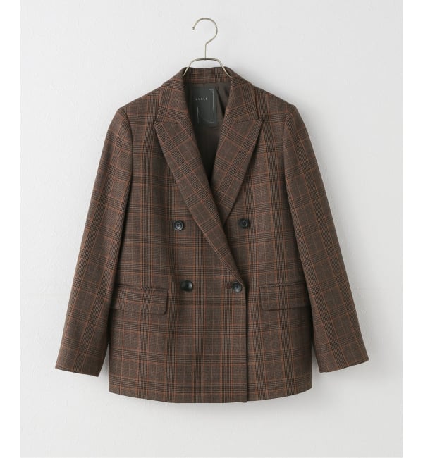 ライトツィードピークドラペルジャケット Noble ライトツイードピークドラペルジャケット ライトツィード