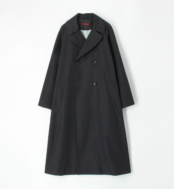 CABaN コットンポリエステルシャンブレー オーバーサイズトレンチ