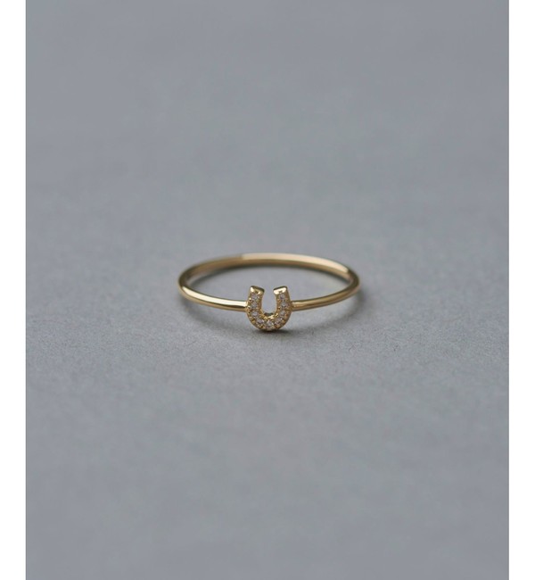K10YG ダイヤモンド ホースシュー リング（ete）｜ルミネの