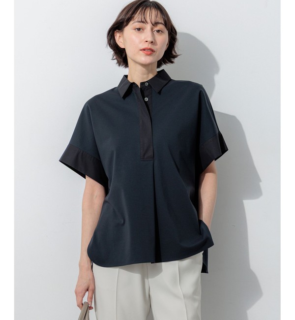 ファインツイストポンチ スキッパー カットソー（23区）｜ルミネの