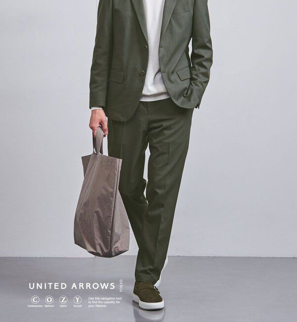 ファッションメンズお薦め|【ユナイテッドアローズ/UNITED ARROWS】 ノープリーツパンツ UA COZY -ウォッシャブル・ストレッチ・防しわ(着用皺)-